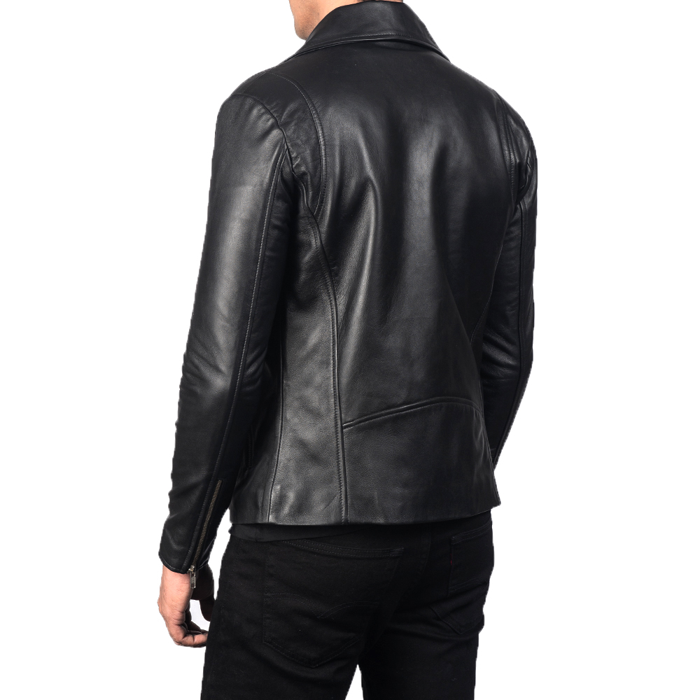 Black Leather Biker Jacket