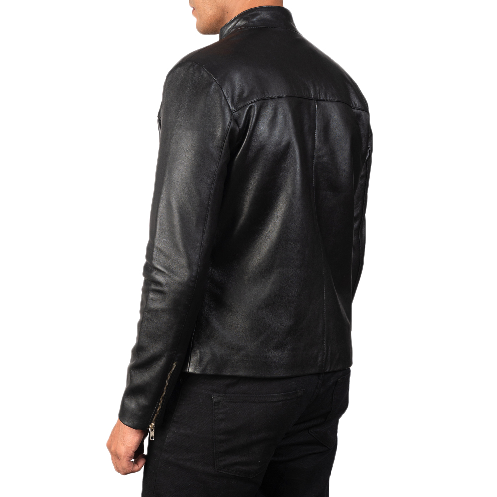 Youngster Black Leather Biker Jacket