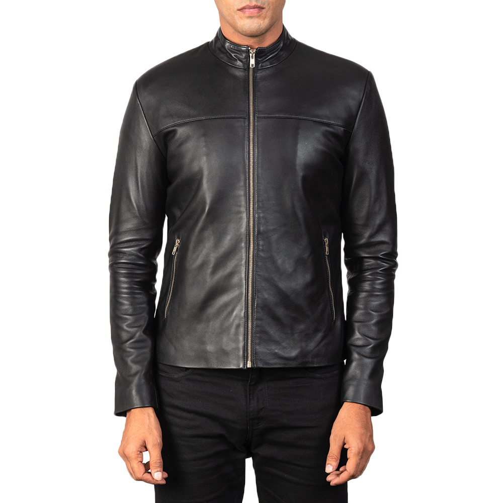 Youngster Black Leather Biker Jacket