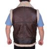 Shearling Brown Vest - Image 2