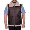 Shearling Brown Vest