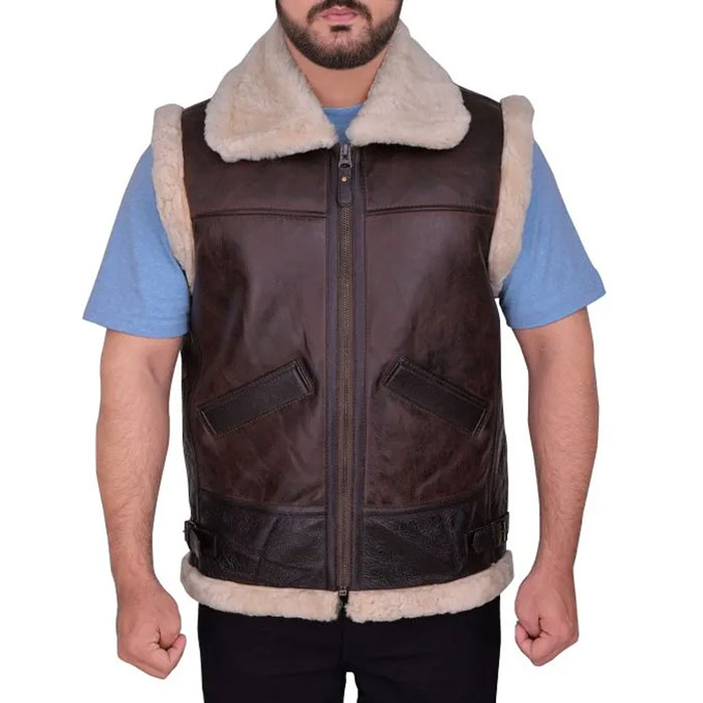 Shearling Brown Vest